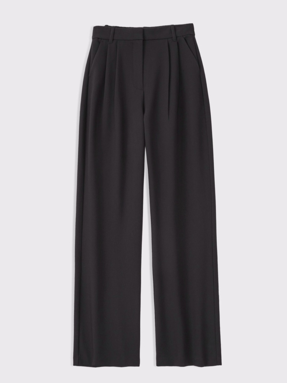 Curve Love A&F Sloane Tailored Wide Leg Pant - Black - Picture 5 of 6